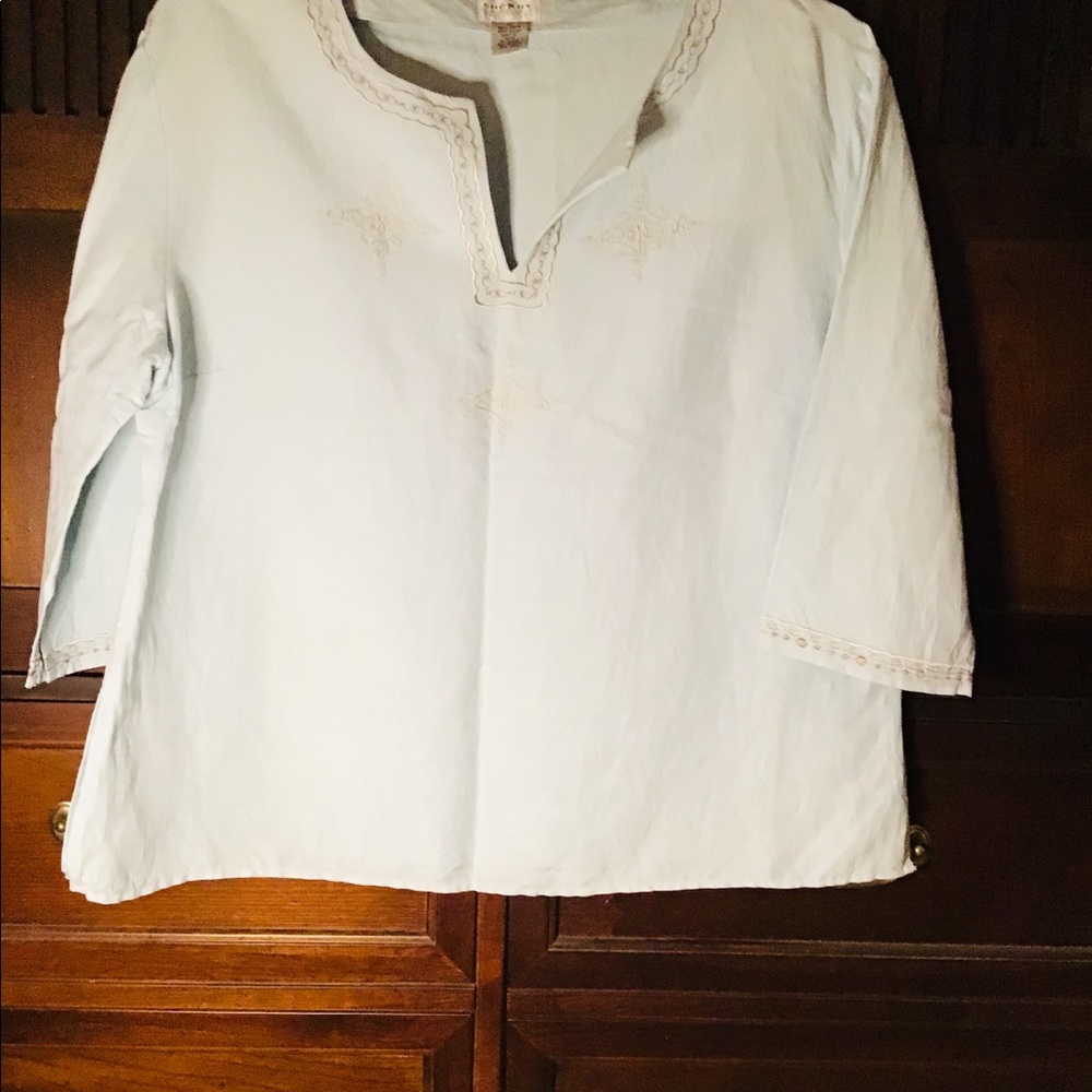 Light Gray/Blue Tunic - Picture 4 of 4